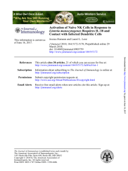 Contact with Infected Dendritic Cells Requires IL