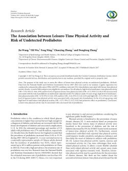 The Association between Leisure-Time Physical Activity and Risk of