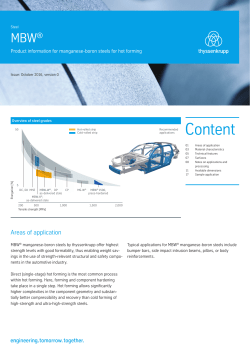 MBW® - Product information for manganese