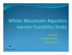 Final 111113 - White Mountain Aquatic Center