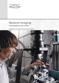 Neutron Imaging - Paul Scherrer Institut