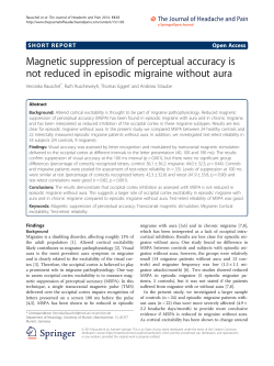 Magnetic suppression of perceptual accuracy is not reduced in