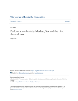 Performance Anxiety: Medusa, Sex and the First Amendment