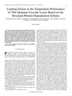 Limiting Factors to the Temperature Performance of