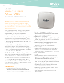aruba 220 series access points