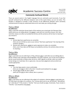 Commonly Confused Words