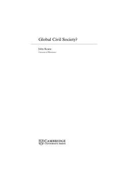 Global Civil Society?