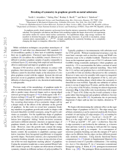 Breaking of symmetry in graphene growth on metal substrates