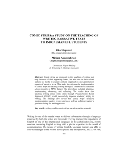 comic strips:a study on the teaching of writing