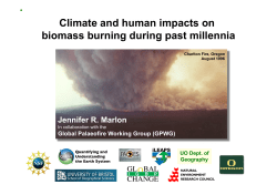 Climate and human impacts on biomass burning during past millennia