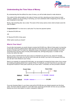 Understanding the Time Value of Money