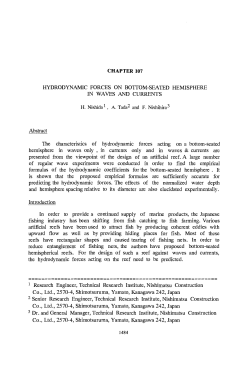 CHAPTER 107 HYDRODYNAMIC FORCES ON BOTTOM