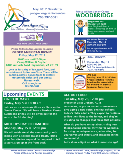 Woodbridge Senior Center Newsletter