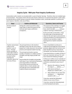Inquiry Cycle: Mid-year Post