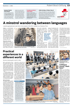 A minstrel wandering between languages