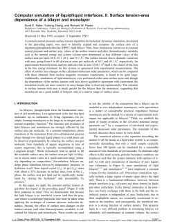 Computer simulation of liquid/liquid interfaces. II. Surface tension