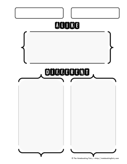 Alike different - Notebooking Fairy