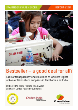 Bestseller &ndash; a good deal for all?