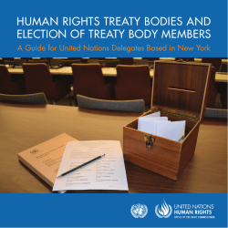 human rights treaty bodies and election of treaty body