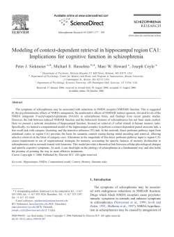 Modeling of context-dependent retrieval in