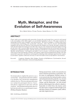 (2014). Myth, Metaphor, and the Evolution of Self