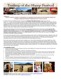 Unique Cultural Festival Celebrates 20th Year in 2016