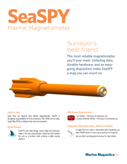 Marine Magnetometer Surveyor`s best friend