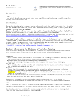 Session #4: Embracing the Challenge of Nonfiction Reading Ri.1.1