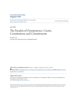 The Paradox of Omnipotence: Courts, Constitutions