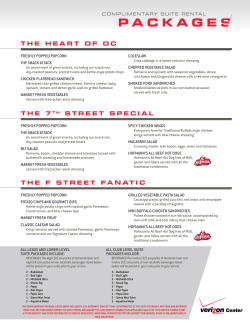 Complimentary food and beverage package