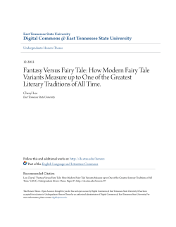 How Modern Fairy Tale - Digital Commons @ East Tennessee State