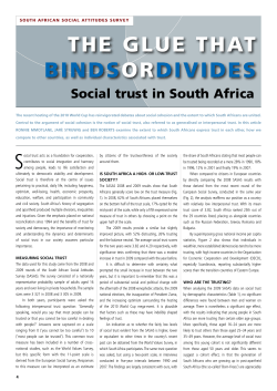 Social trust in South Africa