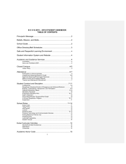 Student Handbook B C H S 2015-2016
