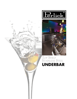 Perlick Underbar Design Guide
