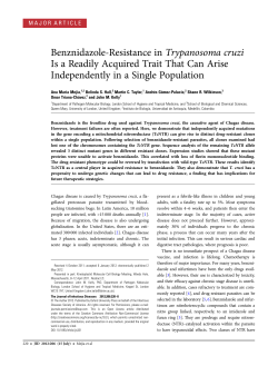 Benznidazole-Resistance in Trypanosoma cruzi