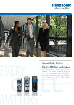 Multi-Cell DECT Business Telephony