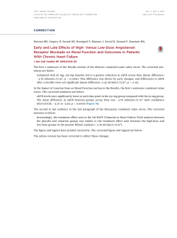 Early and Late Effects of High- Versus Low