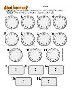 que hora es practice 1