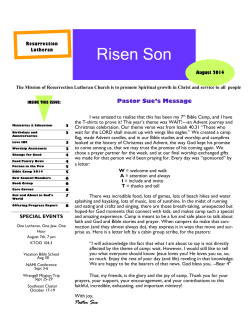 Risen Son - Resurrection Lutheran Church
