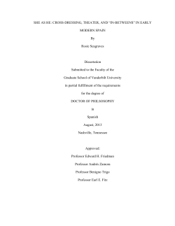 SHE AS HE: CROSS-DRESSING, THEATER, AND “IN