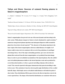 Sources of outward flowing plasma in Saturn`s magnetosphere