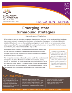 Emerging state turnaround strategies