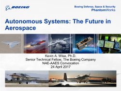 Autonomous Systems: The Future in Aerospace