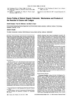 Mechanisms and Products of the Reaction of Ozone with Indigos