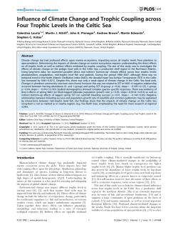 Influence of Climate Change and Trophic Coupling across Four