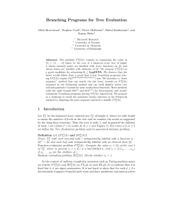 Branching Programs for Tree Evaluation