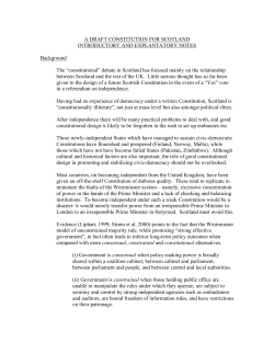 A DRAFT CONSTITUTION FOR SCOTLAND INTRODUCTORY AND