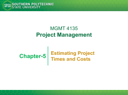 Project Management Chapter-5