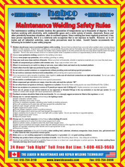 habco welding safety chart