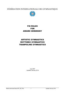 F&Eacute;D&Eacute;RATION INTERNATIONALE DE GYMNASTIQUE